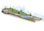 render master plan , floor plans and sections on photoshop
